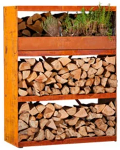 Armario De Almacenaje De Madera Con 3 Estantes