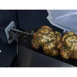 Asador Giratorio Para Weber Q 200, 2000, 2200 Y 2400 -Óptimo Barbacoa Tienda Asador Giratorio para Weber Q 2002000 4