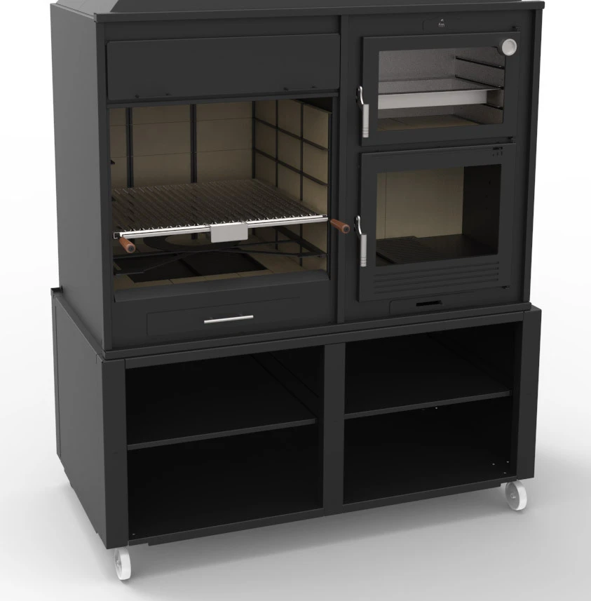 Barbacoa Argentina 160 Cm. Con Horno Y Estantes 2 Barbacoa Argentina 160 Cm. Con Horno Y Estantes - Imagen 2