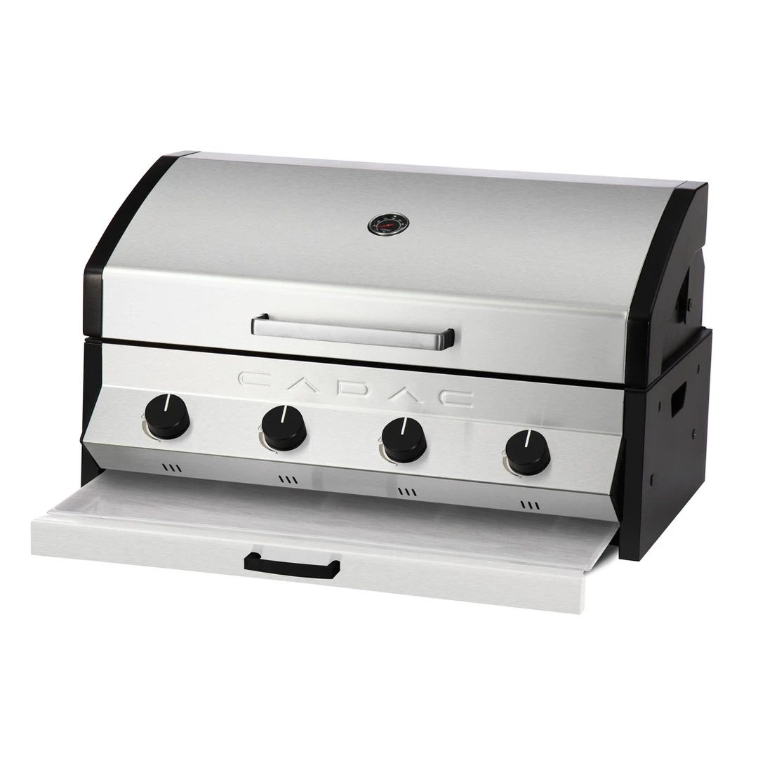 Barbacoa Gas Cadac Meridian 4 Inox Encastrar 3 Barbacoa Gas Cadac Meridian 4 Inox Encastrar - Imagen 3