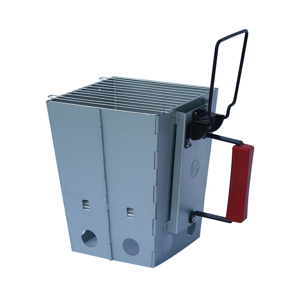 Barbacoa De Carbón Plegable Y Chimenea De Encendido 1 Barbacoa De Carbón Plegable Y Chimenea De Encendido