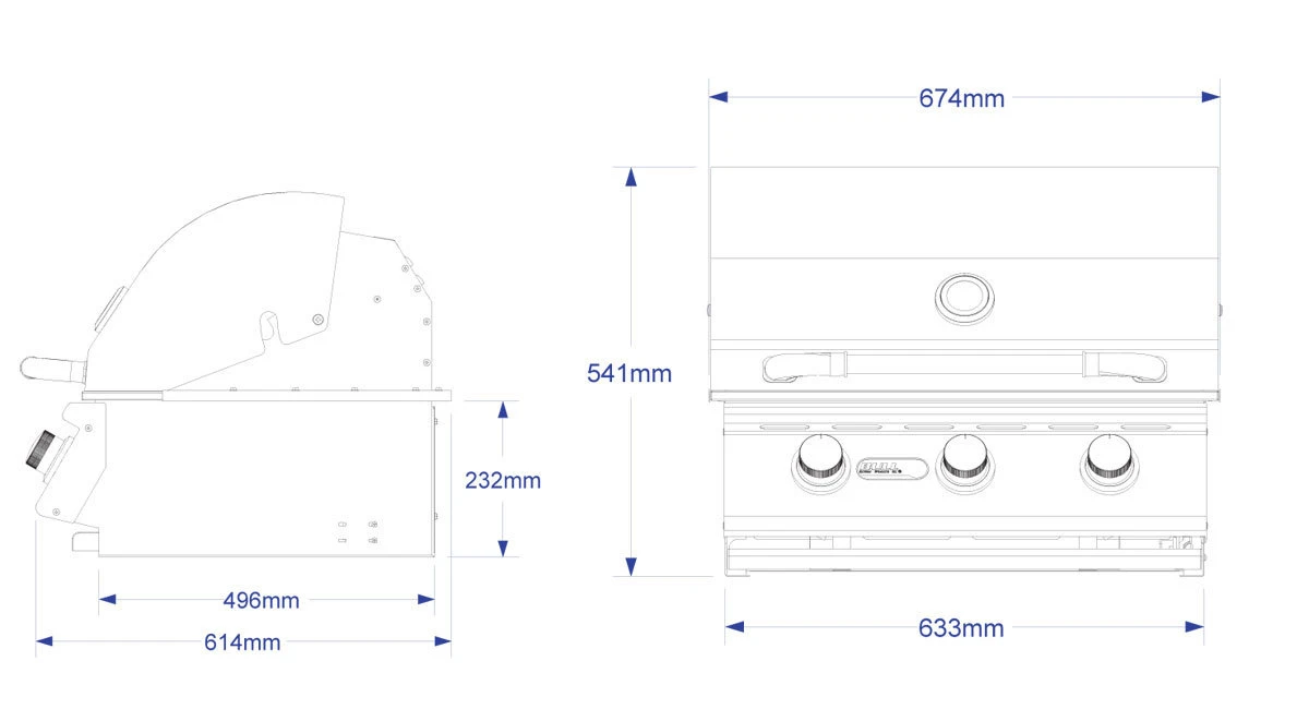 Barbacoa De Gas Bull Steer Premium Para Encastrar 8 Barbacoa De Gas Bull Steer Premium Para Encastrar - Imagen 8
