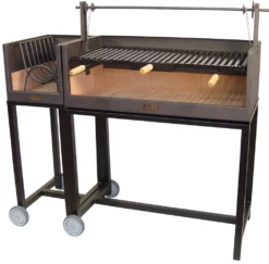 Leñero Con Carro Para Barbacoa Argentina -Óptimo Barbacoa Tienda Barbacoa Lenero con Ladrillo Refractario 3