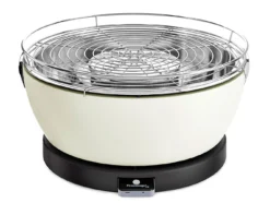 Barbacoa Portatil Sin Humo Vesubio Blanco