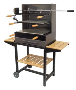 Barbacoa Ruedas Con Rustidor