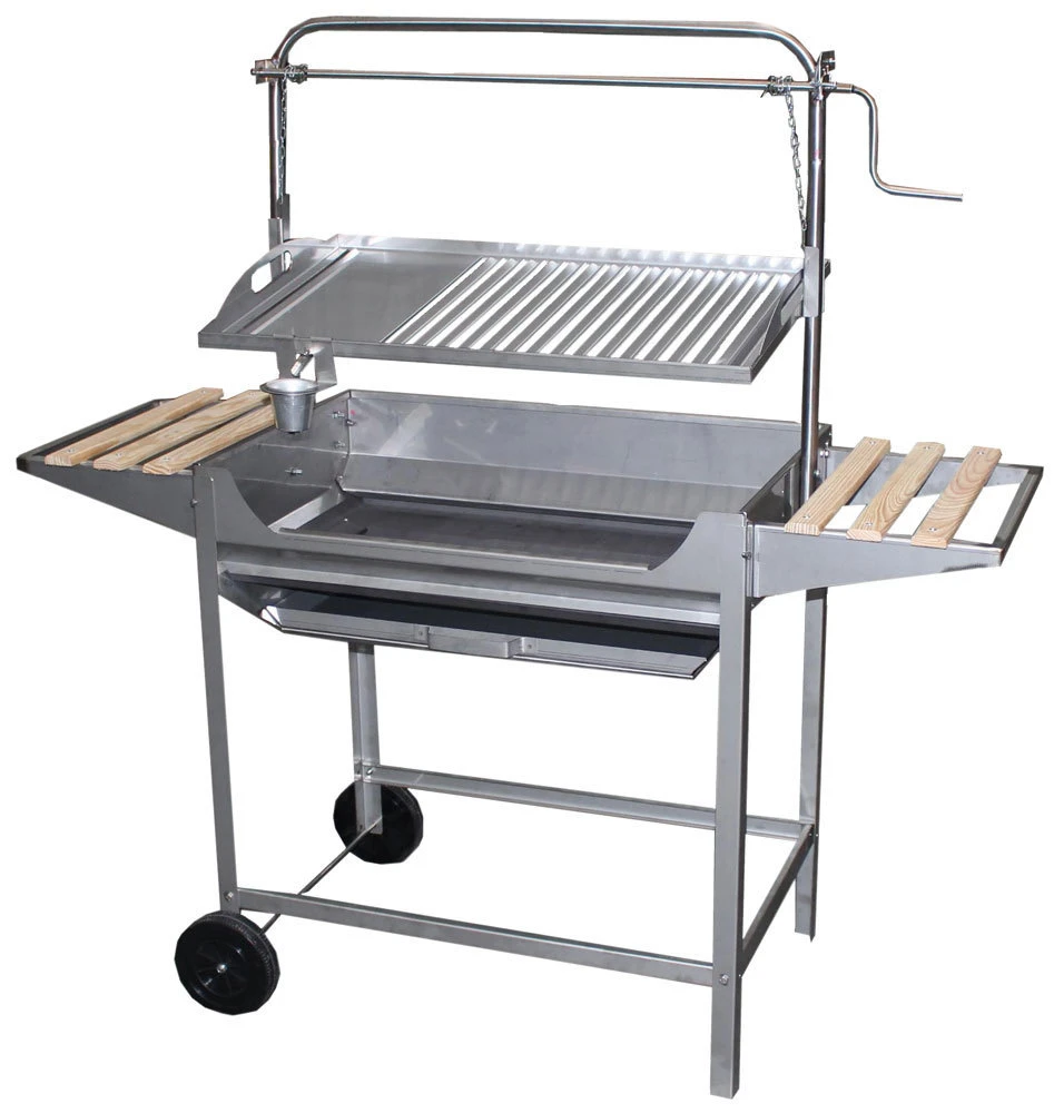 IMEX Barbacoa Todo Acero Inoxidable Con Elevador Deluxe II 1 IMEX Barbacoa Todo Acero Inoxidable Con Elevador Deluxe II