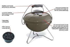 Weber Smokey Joe Premium 37 Cm Gris Humo 11 Weber Smokey Joe Premium 37 Cm Gris Humo -Óptimo Barbacoa Tienda Barbacoa a carbon Weber Smokey Joe Premium Gris Humo 5