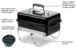 Weber Go-Anywhere Black Carbón -Óptimo Barbacoa Tienda Barbacoa portatil Go Anywhere Black carbon 8