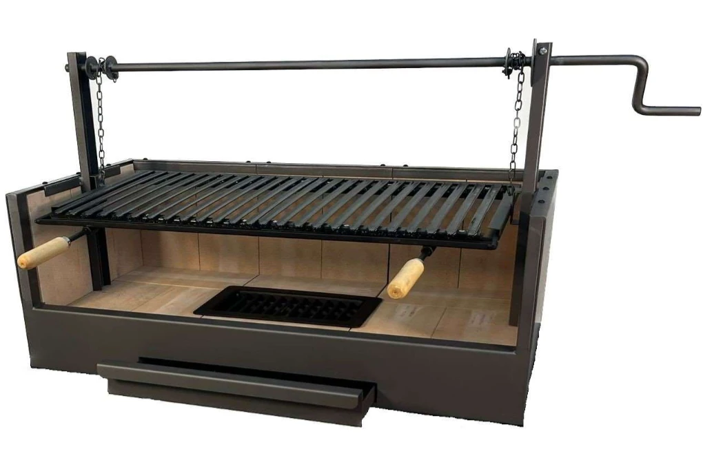 Cajon Barbacoa Argentina 90 Cm. Con Elevador Grande 1 Cajon Barbacoa Argentina 90 Cm. Con Elevador Grande
