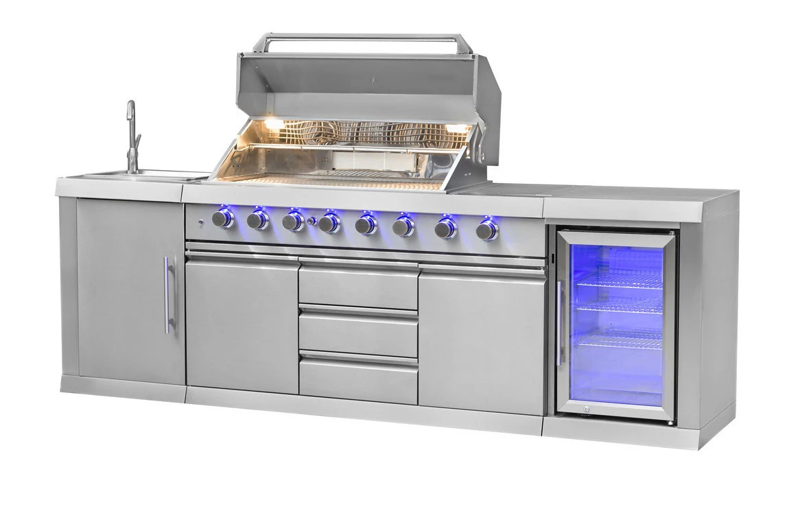 Cocina Exterior Acero Inoxidable Marbella 2 Cocina Exterior Acero Inoxidable Marbella - Imagen 2