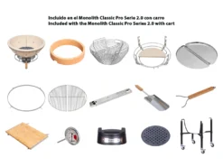 Kamado Monolith Classic Pro Series 2.0 Burdeos Con Pies 35 Kamado Monolith Classic Pro Series 2.0 Burdeos Con Pies -Óptimo Barbacoa Tienda Kamado Monolith Completo Rojo 2a