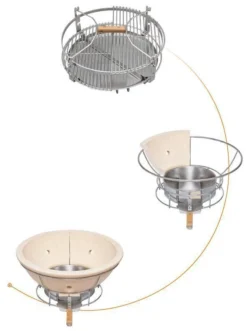 Kamado Monolith Classic Pro Series 2.0 Burdeos Con Pies 20 Kamado Monolith Classic Pro Series 2.0 Burdeos Con Pies -Óptimo Barbacoa Tienda Kamado Monolith Completo Rojo 3