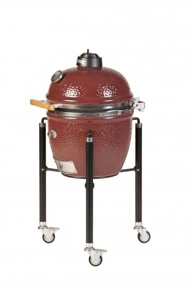 Kamado Monolith Junior Pro Series 2.0 Burdeos Con Pies 3 Kamado Monolith Junior Pro Series 2.0 Burdeos Con Pies - Imagen 3