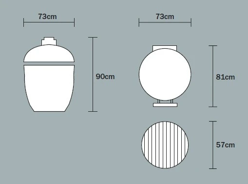 Kamado Monolith Le Chef Pro Series 2.0 Burdeos Sin Pies 16 Kamado Monolith Le Chef Pro Series 2.0 Burdeos Sin Pies - Imagen 16