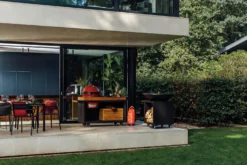 Mesa Con Tabla Teca Ofyr Negro Big Green Egg -Óptimo Barbacoa Tienda Mesa con tabla Teca Ofyr Negro Big Green Egg O K T PRO B TW BGE 2