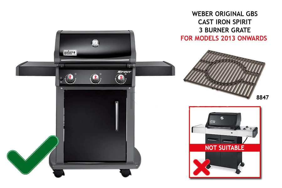 Weber Parrilla Gourmet Hierro Fundido Spirit 3 Quemadores 4 Weber Parrilla Gourmet Hierro Fundido Spirit 3 Quemadores - Imagen 4