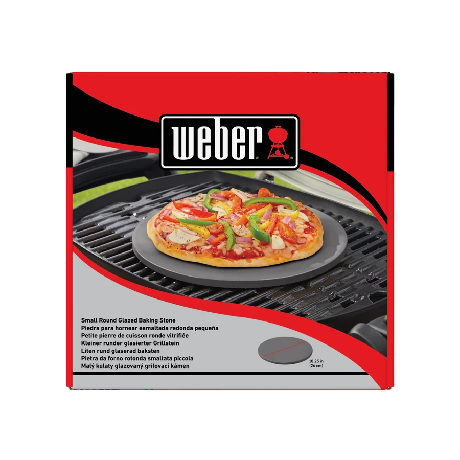 Weber Piedra Para Pizza Esmaltada Redonda Pequeña 2 Weber Piedra Para Pizza Esmaltada Redonda Pequeña - Imagen 2