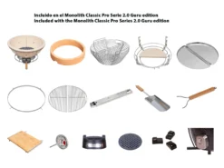 Kamado Monolith Classic Pro Serie 2.0 Guru Edition 29 Kamado Monolith Classic Pro Serie 2.0 Guru Edition -Óptimo Barbacoa Tienda barbacoa kamado carbon monolith classic pro serie 2 0 GURU sin carro 14