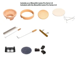 Kamado Monolith Junior Pro Series 2.0 Negro 22 Kamado Monolith Junior Pro Series 2.0 Negro -Óptimo Barbacoa Tienda barbacoa kamado carbon monolith junior sin carro pro serie 2 0 14 1