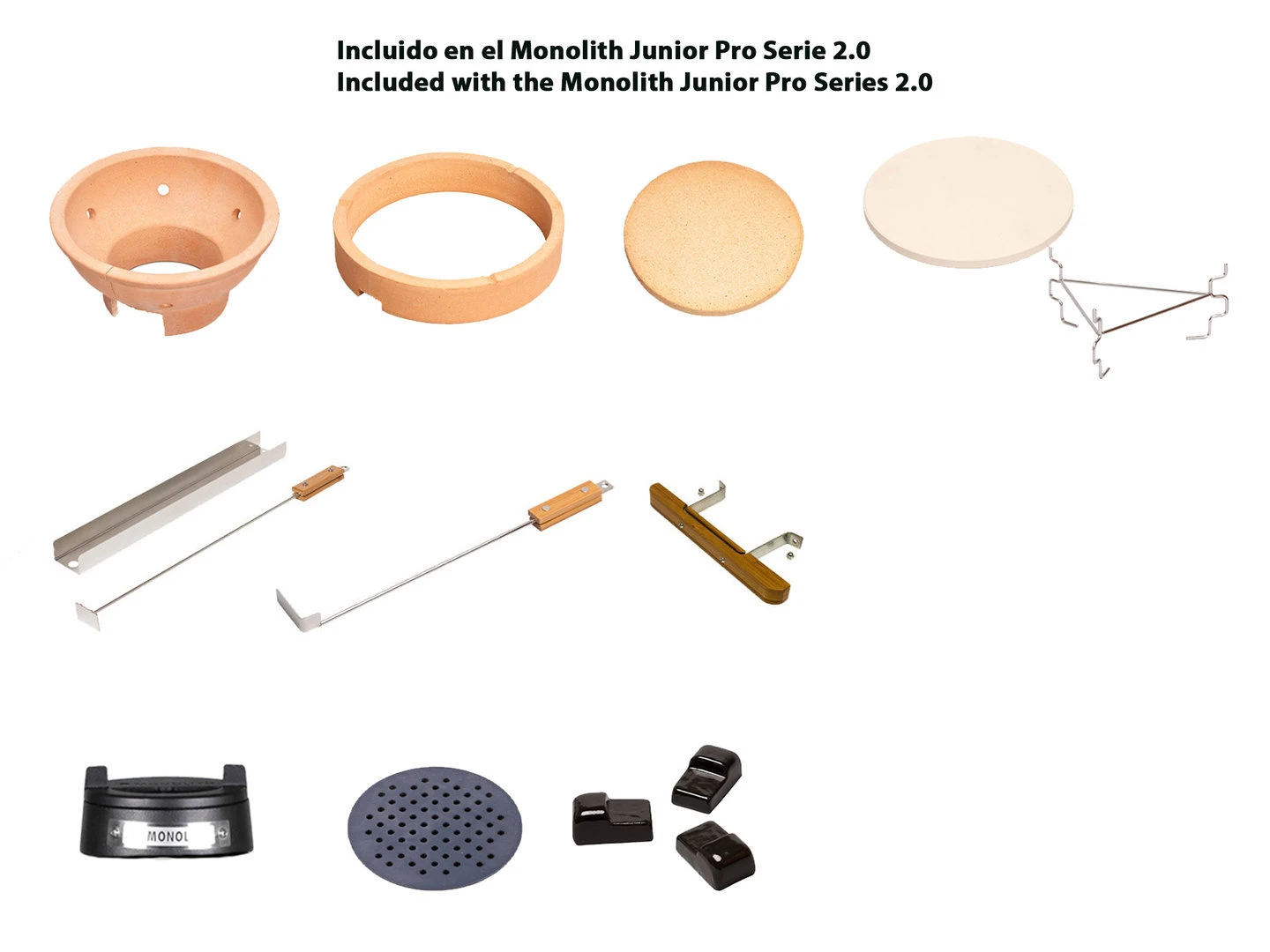 Kamado Monolith Junior Pro Series 2.0 Negro 11 Kamado Monolith Junior Pro Series 2.0 Negro - Imagen 11